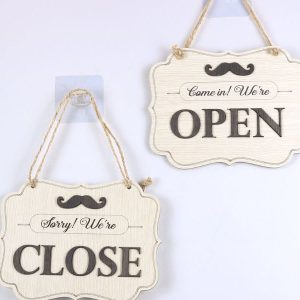 Bảng hiệu open close