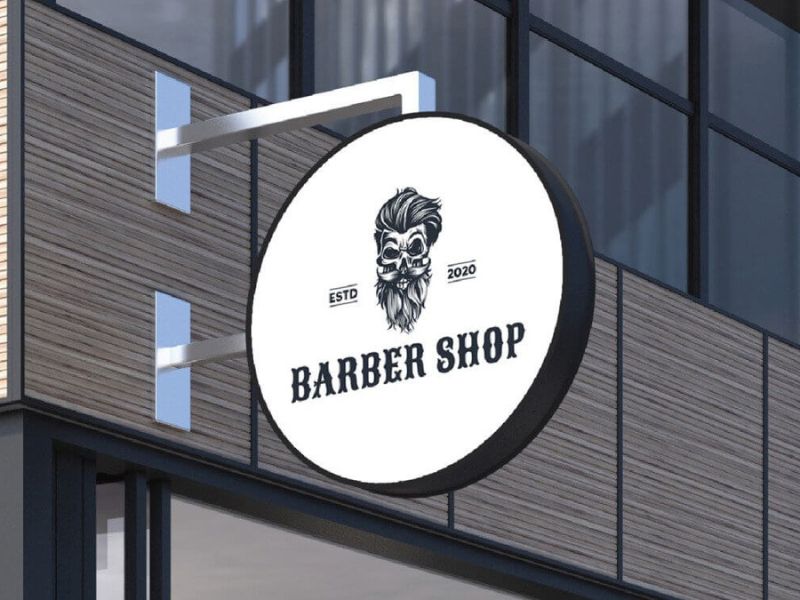 mẫu bảng hiệu barber shop đẹp, hấp dẫn