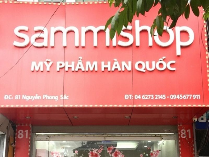 Dịch vụ làm bảng hiệu mỹ phẩm