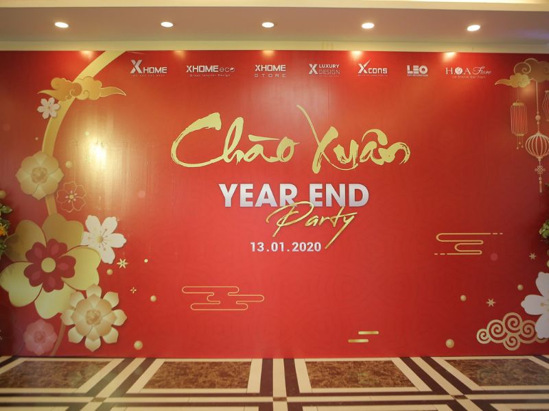 Mẫu 2 backdrop year end party