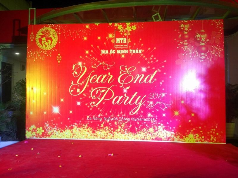 Mẫu 5 backdrop year end party