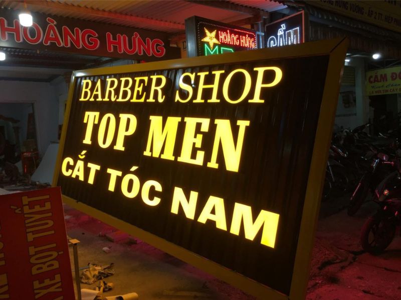 Top 50+ bảng hiệu cắt tóc nam nữ HOT nhất 2023