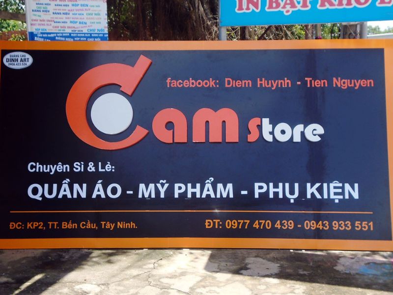 Mẫu bảng hiệu mỹ phẩm 2