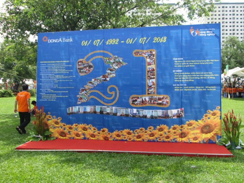 backdrop làm từ chất liệu hiflex