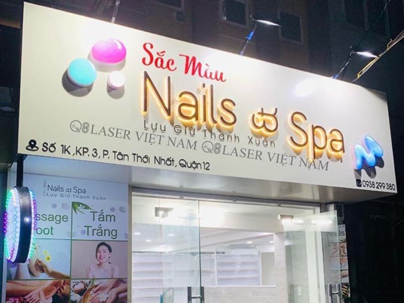 Bảng hiệu nail mẫu 2