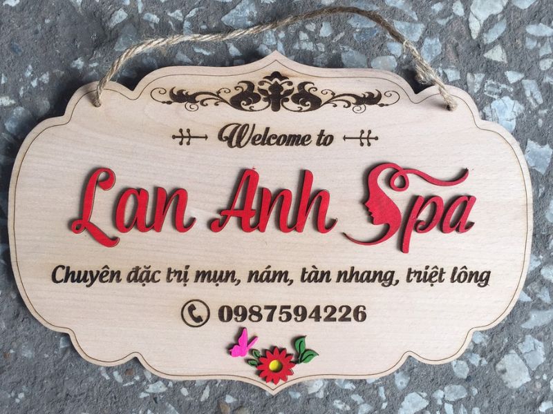 Bảng Hiệu Spa Mini