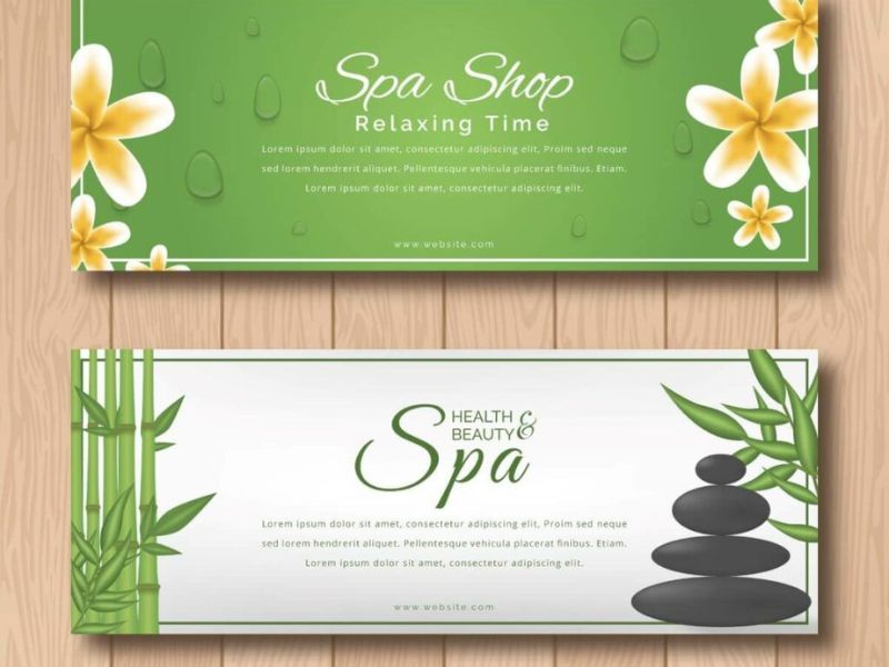 Bảng Hiệu Spa Vector