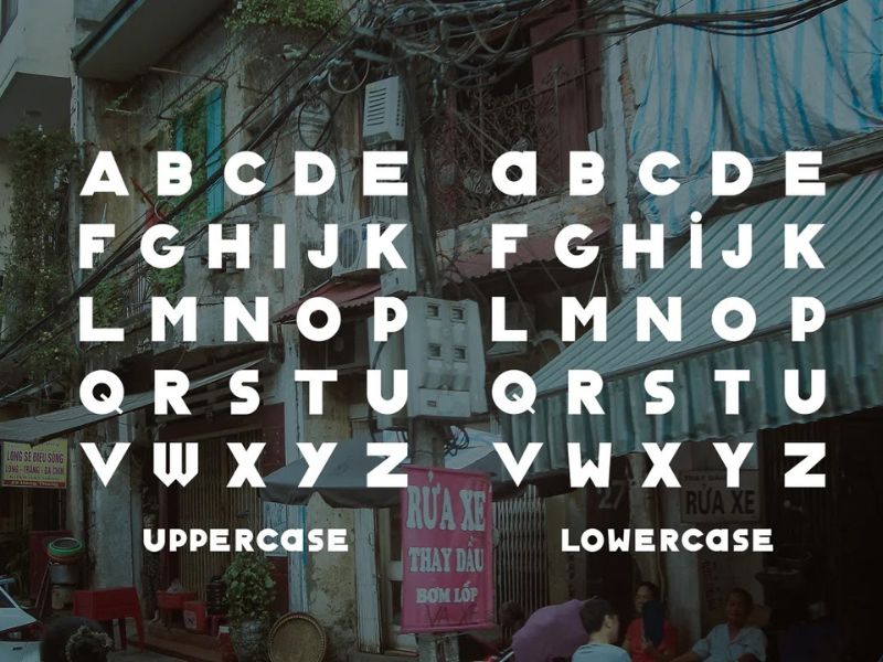 Font chữ nổi Classique saigon typeface