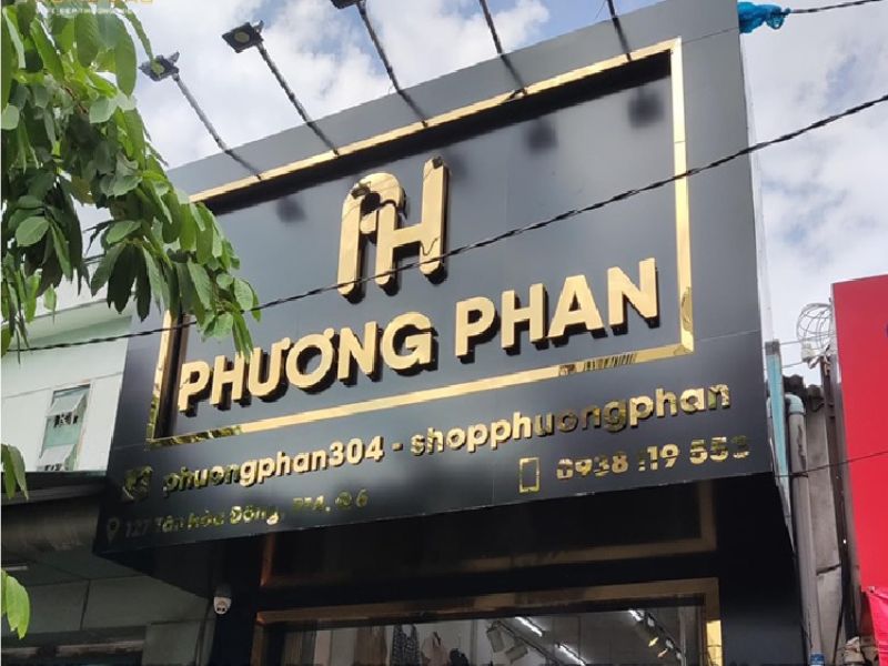 Bảng Hiệu Điện Thoại Bằng Inox