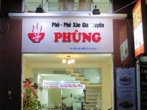 Bảng Hiệu Quán Phở