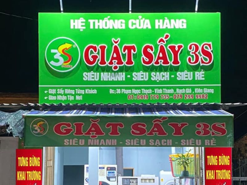 Mẫu 10 Bảng Hiệu Giặt Sấy