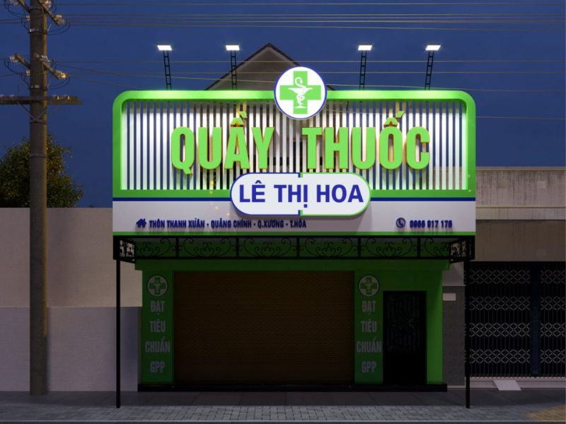 Mẫu 11 Bảng Hiệu Nhà Thuốc