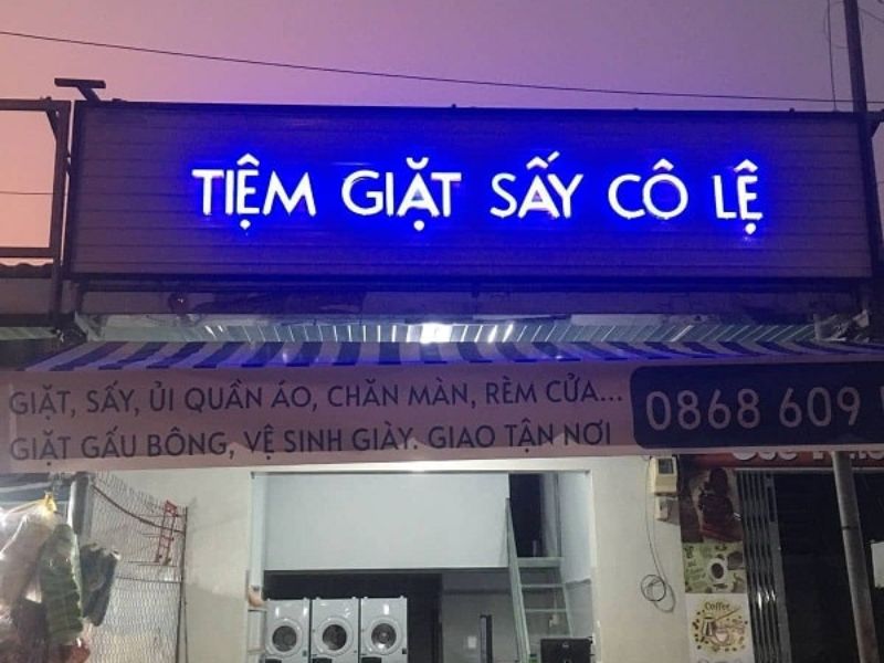 Mẫu 12 Bảng Hiệu Giặt Sấy