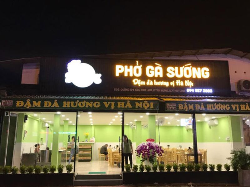 Mẫu 12 Bảng Hiệu Quán Phở