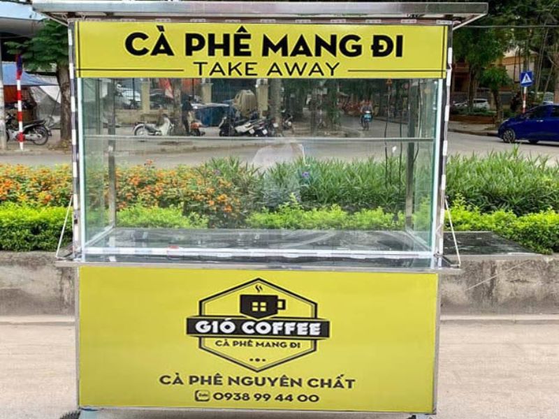 Mẫu 4 Bảng Hiệu Cafe Mang Đi