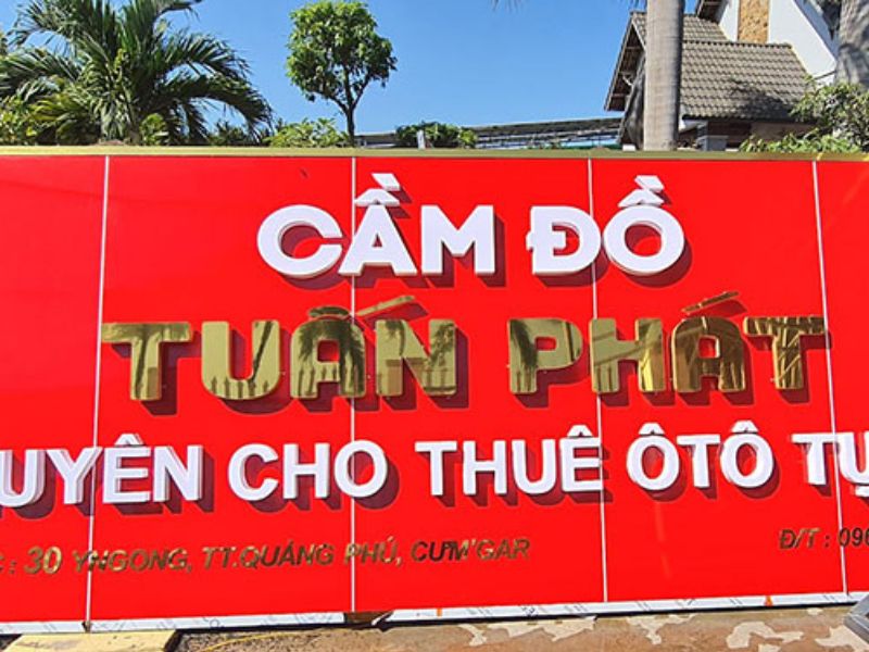 Mẫu 5 Bảng Hiệu Cầm Đồ