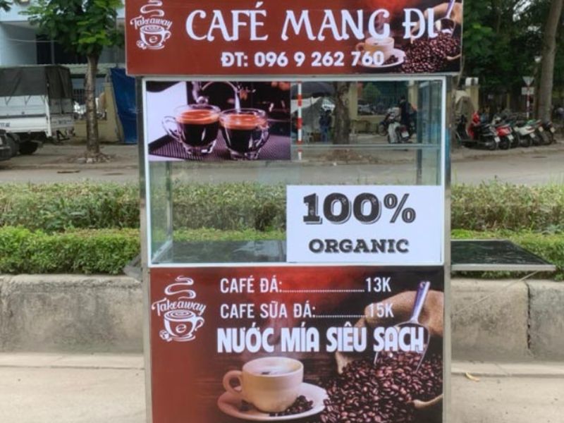 Mẫu 6 Bảng Hiệu Cafe Mang Đi