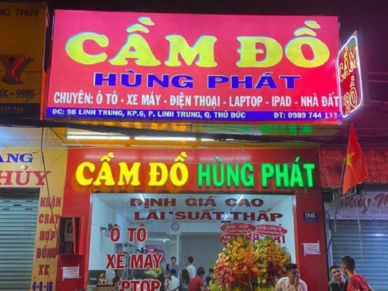 Mẫu 6 Bảng Hiệu Cầm Đồ