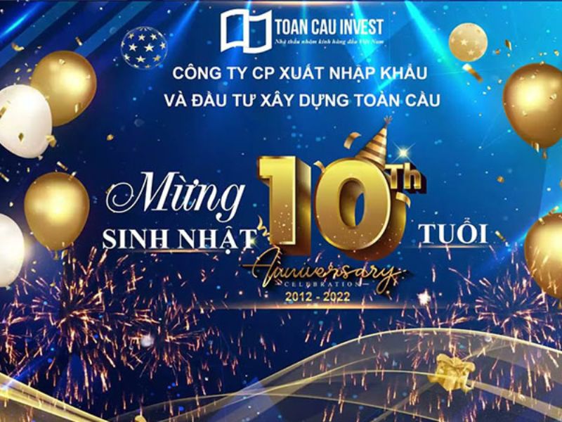 Mẫu 4 Backdrop Sinh Nhật Công Ty