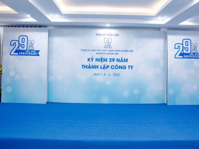 Mẫu 7 Backdrop Sinh Nhật Công Ty