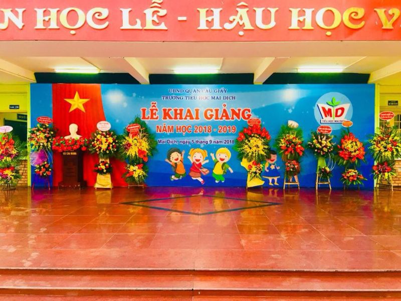 Backdrop khai giảng mẫu 3