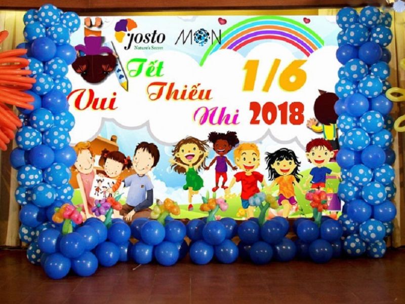 Backdrop quốc tế thiếu nhi mẫu 3