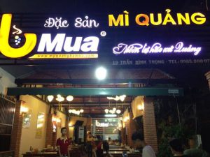 Bảng hiệu mì quảng
