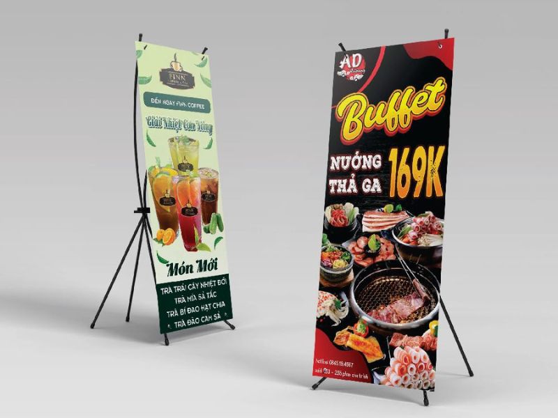 Standee cán mờ mẫu số 2