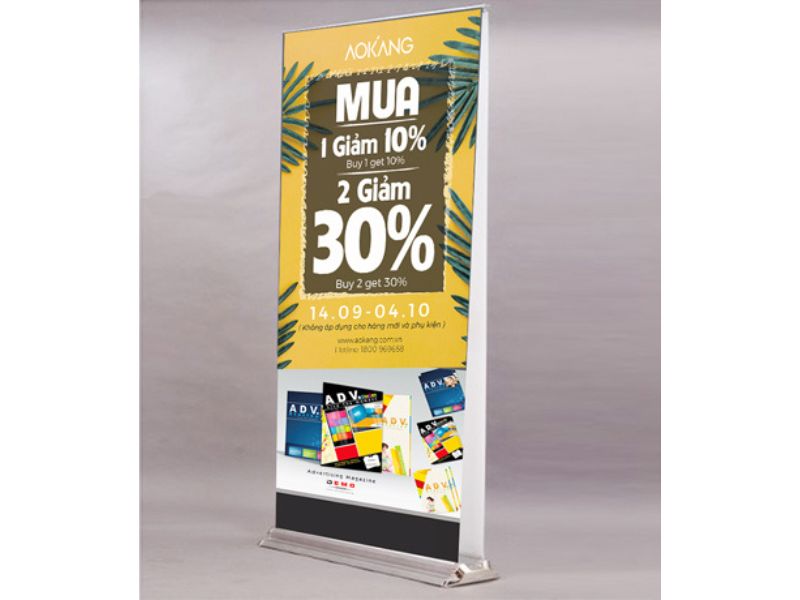 Standee hào hoa mẫu số 3