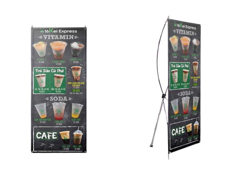 Standee quán cafe mẫu 3