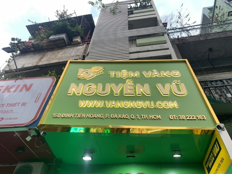 Mẫu 01 bảng hiệu tiệm vàng 