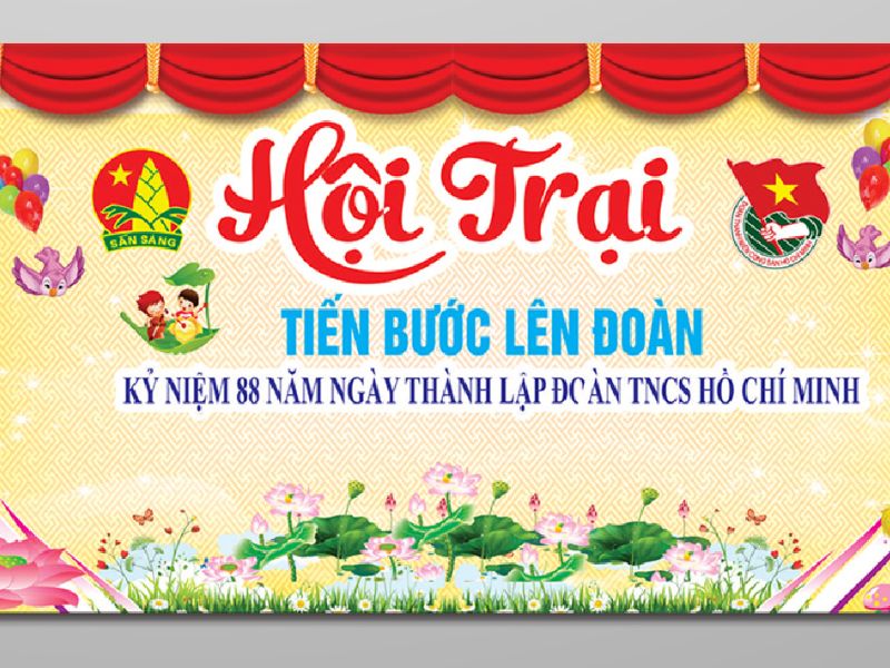 Mẫu 03 Backdrop đoàn