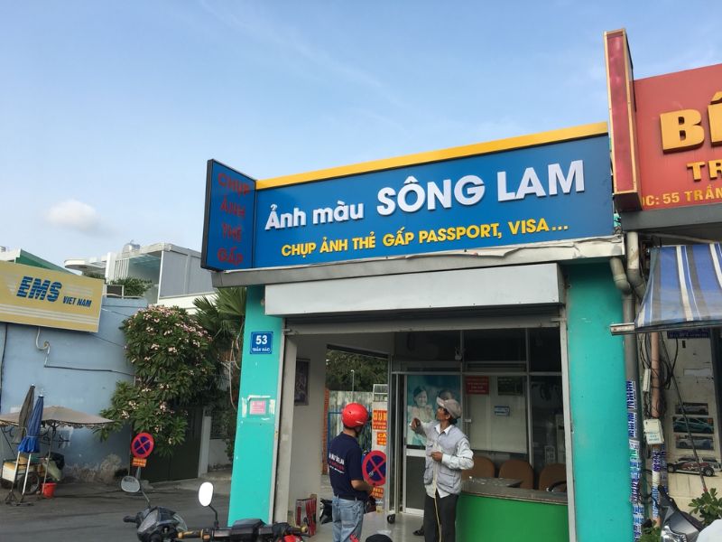 Mẫu 02 Bảng hiệu màu xanh dương