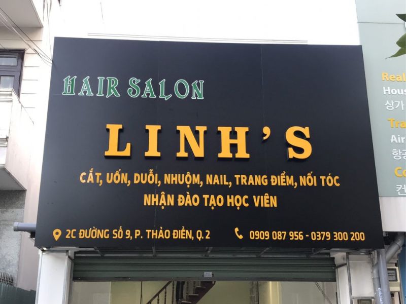 Mẫu 03 bảng hiệu salon tóc