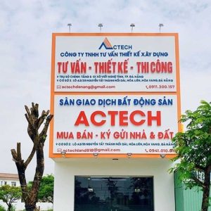 Bảng hiệu công ty xây dựng