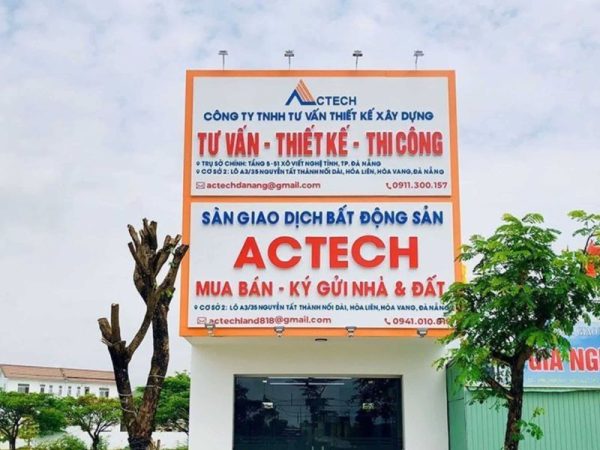 Bảng hiệu công ty xây dựng