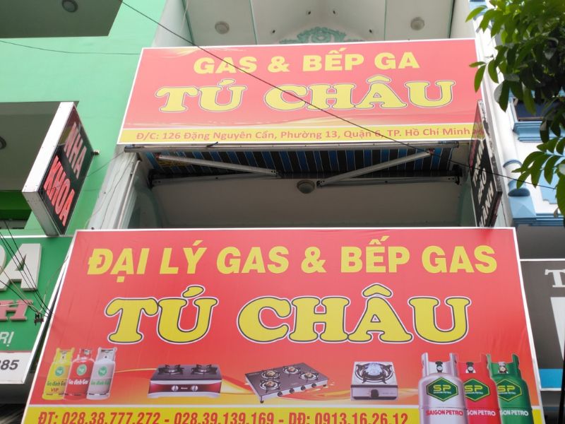 Mẫu 03 Bảng hiệu đại lý gas