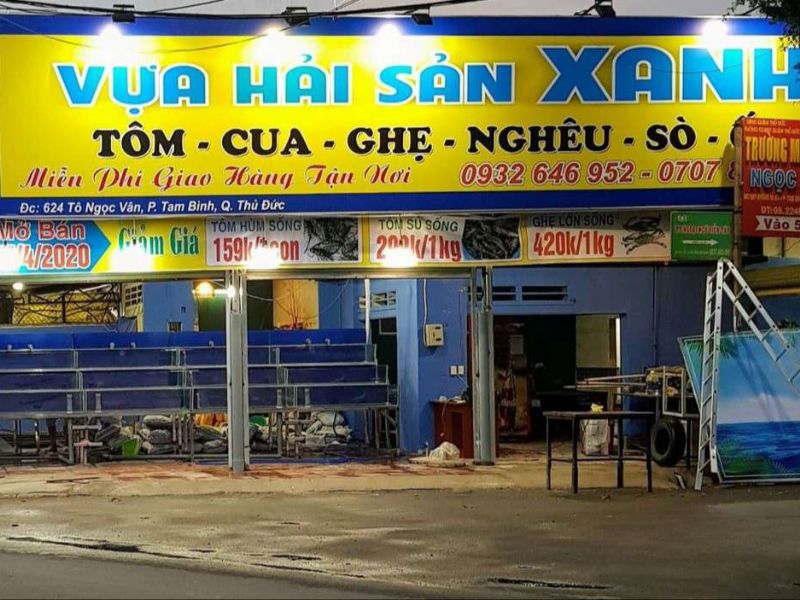 Mẫu 02 Bảng hiệu hải sản