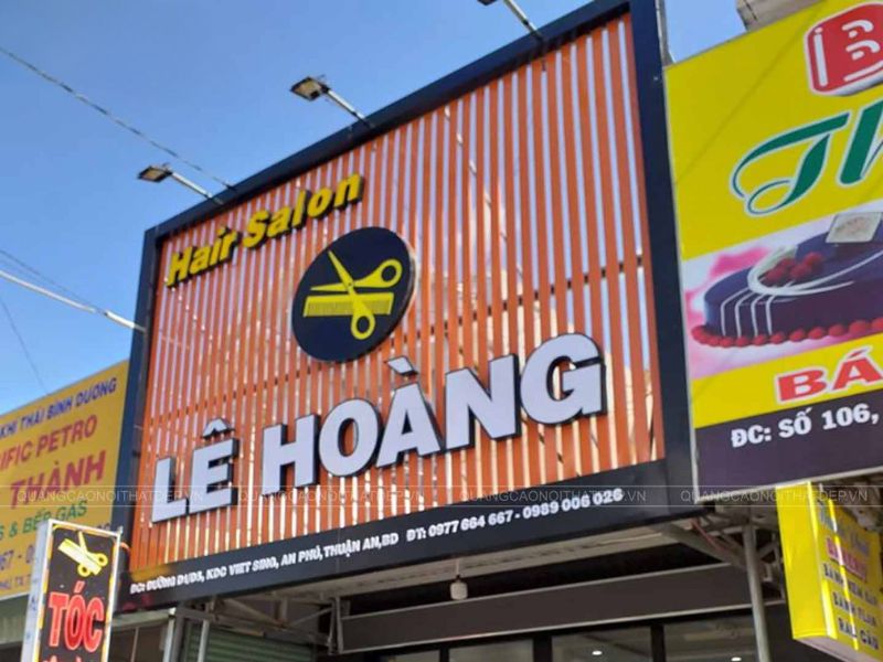 Mẫu 03 Bảng hiệu khung sắt