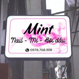 Bảng hiệu mica hút nổi