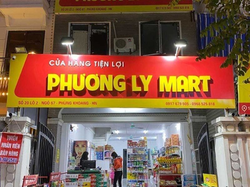 Mẫu 02 Bảng hiệu mini mart