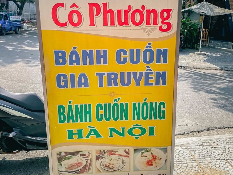 Mẫu 02 Bảng hiệu bánh cuốn