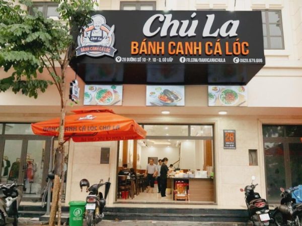 Bảng hiệu quán bánh canh