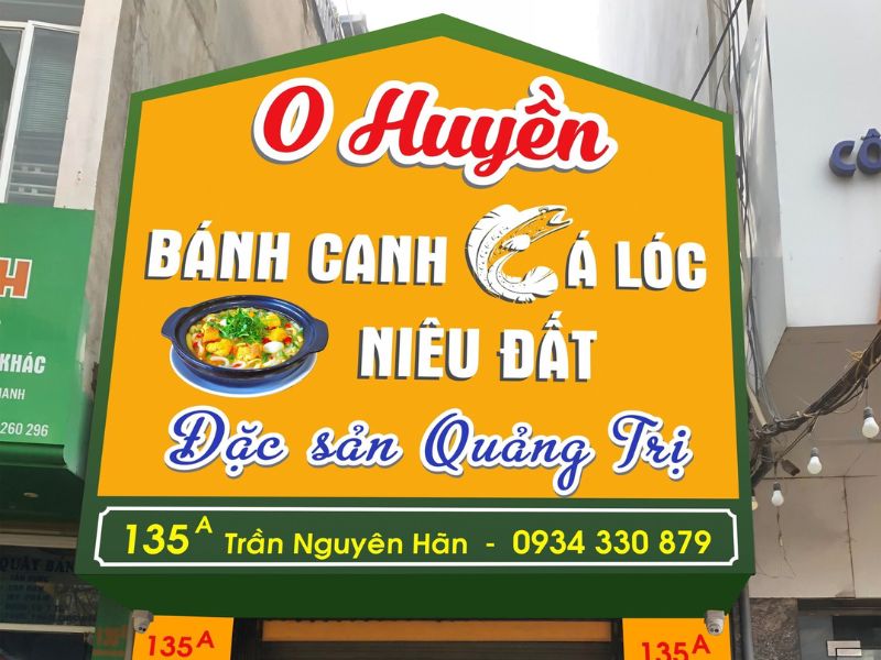 Mẫu 02 Bảng hiệu quán bánh canh