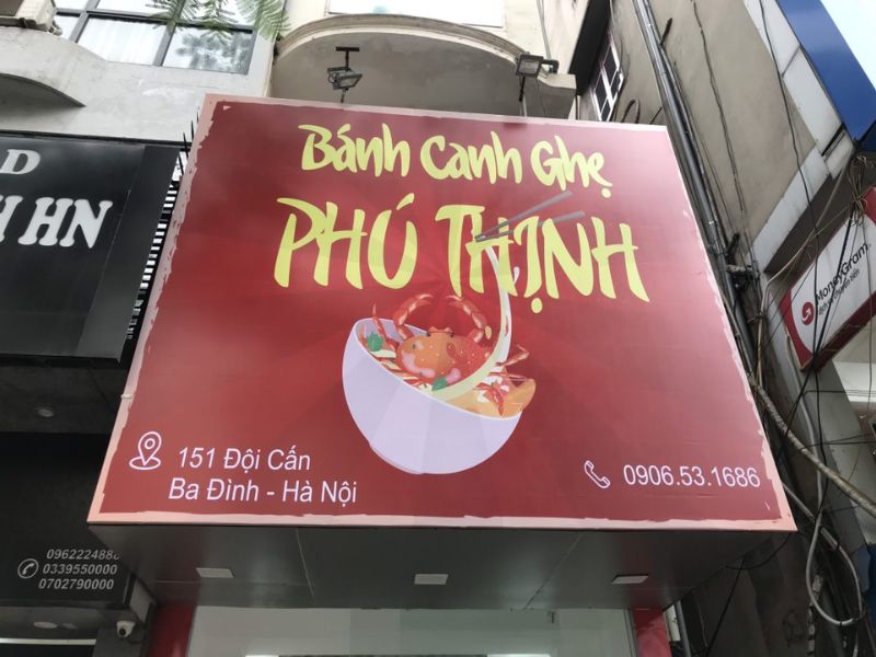 Mẫu 03 Bảng hiệu quán bánh canh