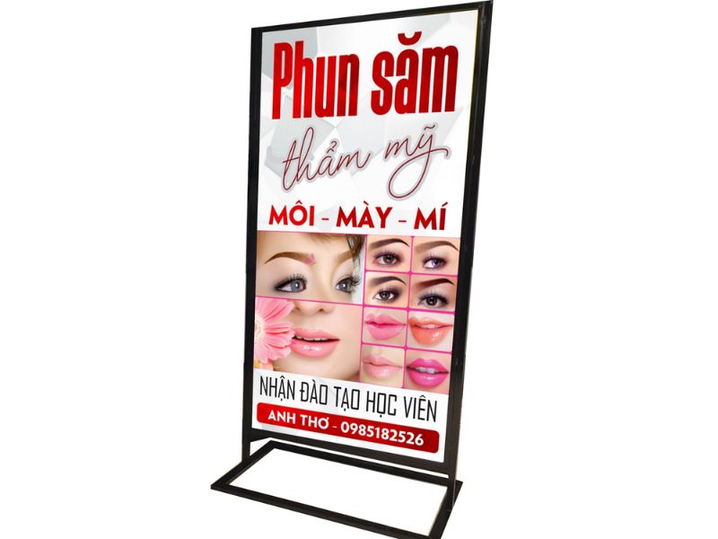 Mẫu 01 Standee phun xăm