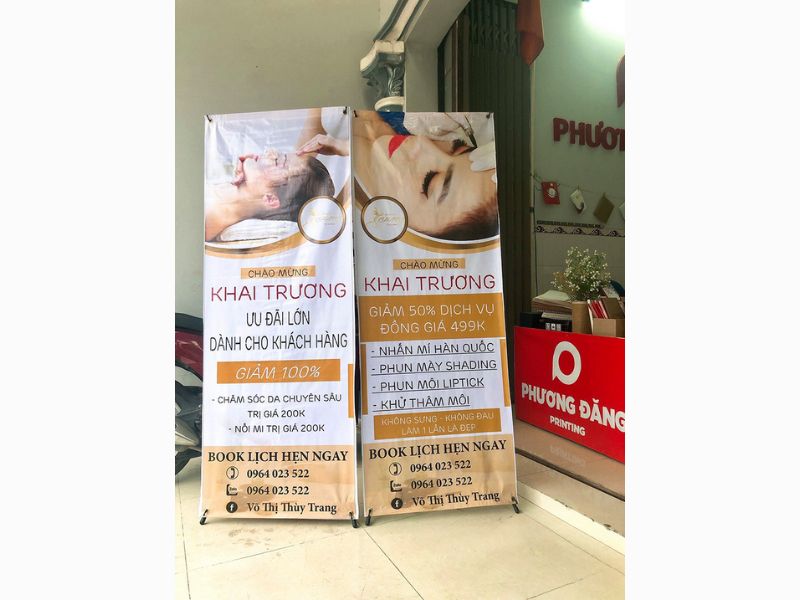 Mẫu 04 Standee phun xăm